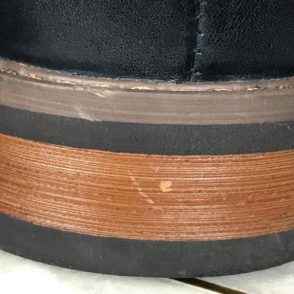 La Milano Patina Collection Mens Leather Blue Oxford Wingtip Boots Size 12 LZ181 - Picture 12 of 13